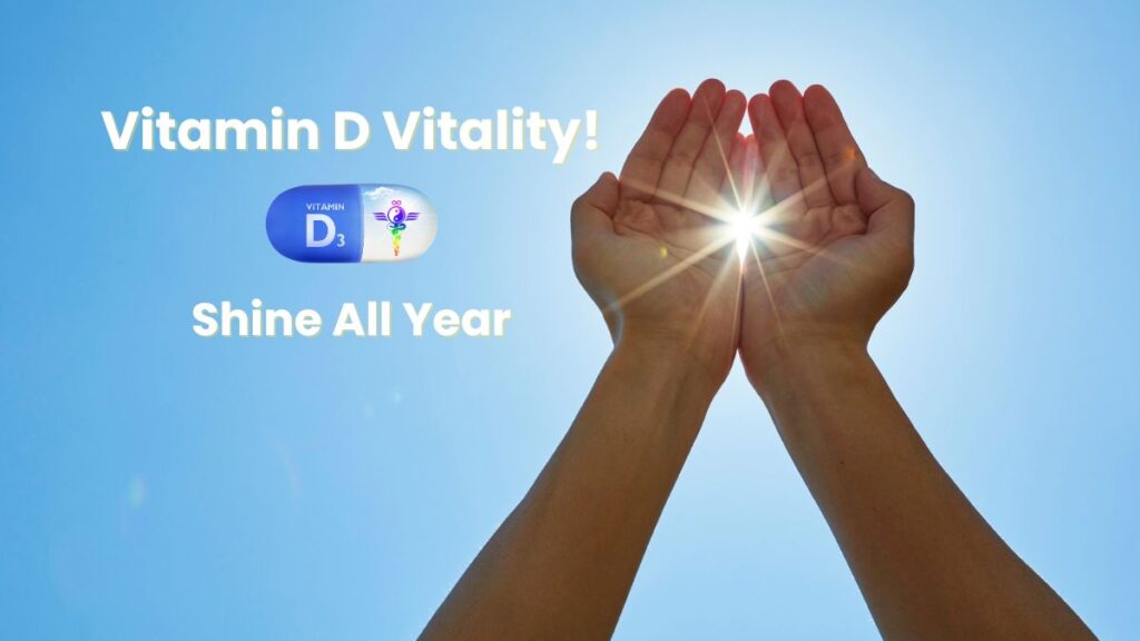 Vitamin D vitality as a hormone for health with sunlight and supplements
