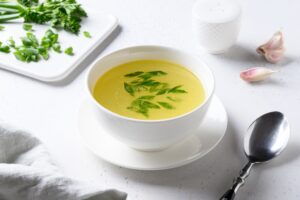 Nourishing bone broth for gentle fasting reset